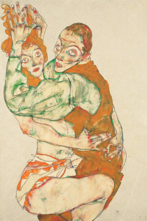 Egon Schiele, Coito sexual (1915)