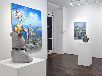 Malene Hartmann Rasmussen and James Mortimer, Brutes, exhibition view. Courtesy of James Freeman Gallery