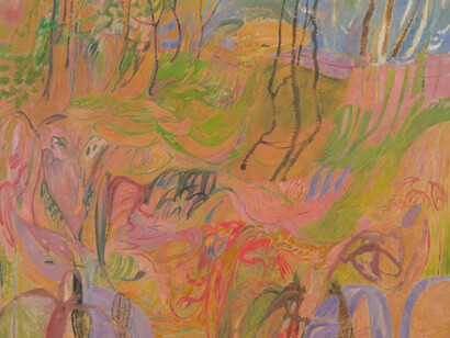 Soumya Netrabile, Wildflowers along the river trail (detail), 2025. Courtesy of Union Pacific 