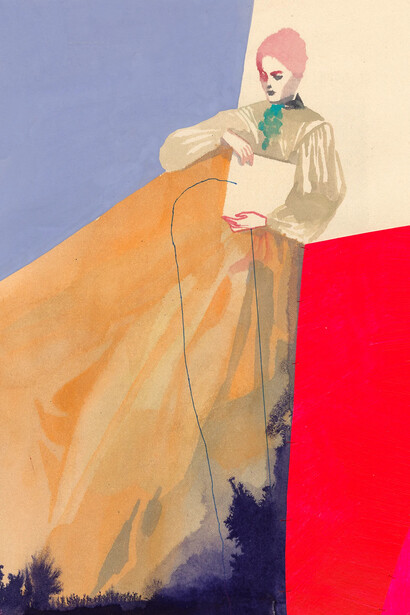 Tina Berning, 11/10/25 The coincidence II (detail), 2025. Courtesy of Jaeger Art