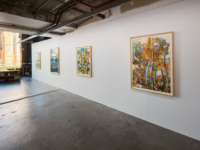 Antony Muia, Warm trees, exhibition view. Courtesy of Art Collective WA