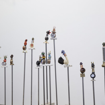 Terrence Musekiwa, Notions of time, exhibition view. Courtesy of Eric Dupont Gallery