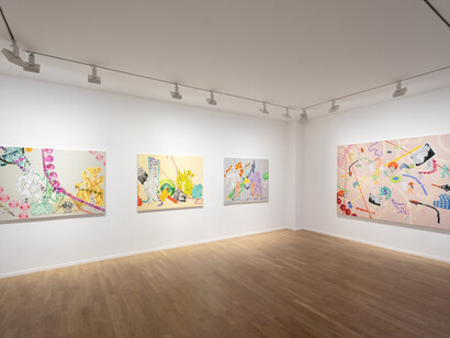 Léonard Martin, Chef menteur, vue de l'exposition. Avec l'aimable autorisation de Templon