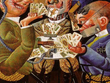 Otto Dix, Los jugadores de cartas (1920)