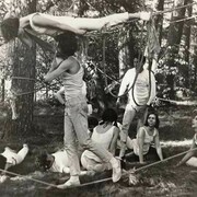 Carolee Schneemann, Water Light-Water Needle (Lake Mahwah) I, 1966, gelatin silver print, 17.7 x 23[photograph by Charlotte Victoria, courtesy of Hales Gallery, copyright the artist]