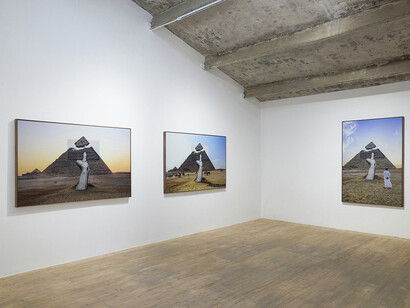 JR, 万花筒 (Kaleidoscope), exhibition view. Courtesy of Galleria Continua 