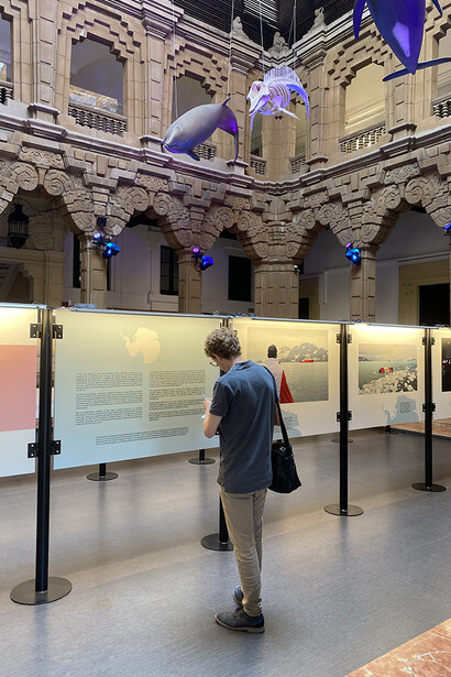 El Perú en la Antártida, vista de exhibición. Cortesía de la Casa de la Ciencia