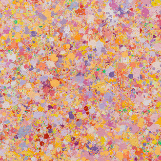 Mouteea Murad, Trial no. 166 - I am not Jackson Pollock VII (detail), 2024. Courtesy of Ayyam Gallery