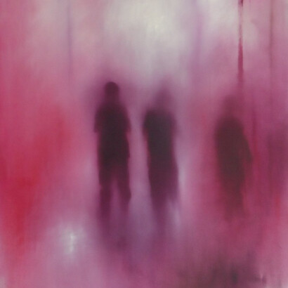 Alberto Zamboni, Ore rosse, cm 130 x 110, olio su tela, 2014 
