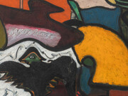 John D. Graham, Abstract still life with bird (detail), 1935. Courtesy of Rosenberg & Co. 