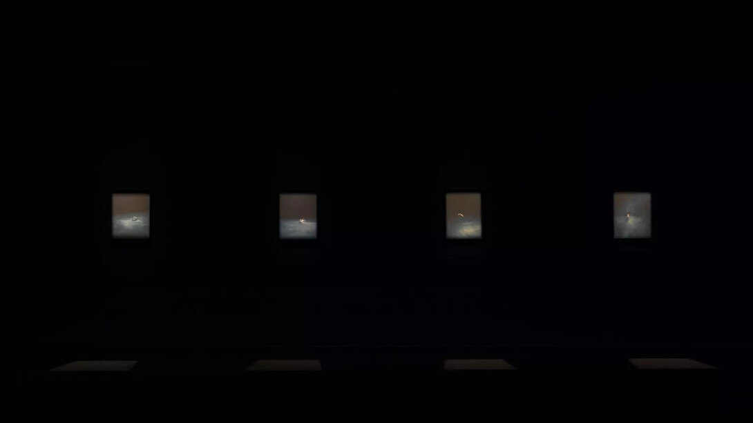 Julian Charrière, Midnight zone, ausstellungsansicht. Mit freundlicher genehmigung der Galerie Dittrich und Schlechtriem
