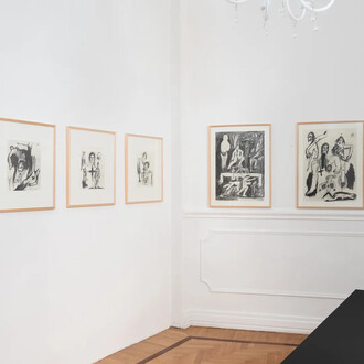 Kottie Paloma, A savage kind of grace, exhibition view. Courtesy of Andrea Festa Fine Art 