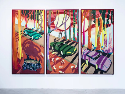 Antoine Carbonne, Fugue, exhibition view. Courtesy of Galerie La Patinoire Royale Bach