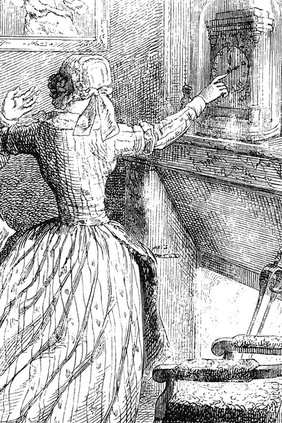 "Más vale tarde que nunca", del libro "Cien refranes" de Granville (Jean-Ignace-Isidore Gérard), 1845