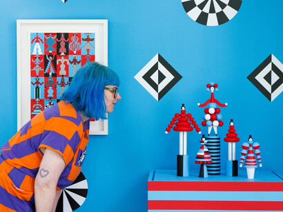 Lesley Barnes and Ross McAuley, Fashion play, exhibition view. Courtesy of Yorkshire Sculpture Park