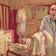 Bassam Ramlawi and Mounira Al Solh, A Painting that Lasts 05 Minutes and 57 Seconds, 2012