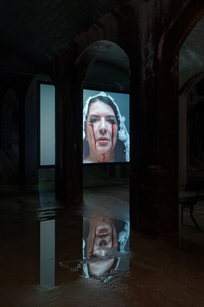 Marina Abramović, Seven deaths, exhibition view. Courtesy of Cisternerne 