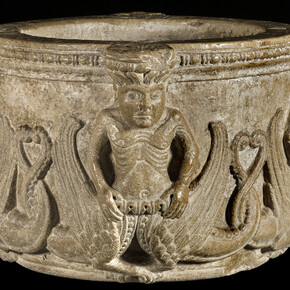 Wiligelmo, Holy water font with demonic images, 1107-1115. Courtesy of the Diocesan Museum of Cremona. Photo from the Diocesan Museum of Cremona