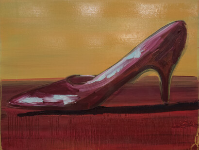 Claudia Doring Baez, Shoe for Elizabeth 1981, a-er Peter Hujar (detail), 2025. Courtesy of JLG Projects 