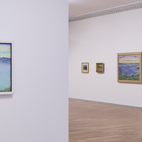 Ferdinand Hodler et Filippo Franzoni. Une amitié artistique, vue d’exposition. Avec l’aimable autorisation du MASI Lugano