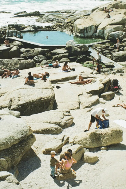 A quick swim, Saunders Rock Tidal Pool, Sea Point, Cape Town, photographed by Samantha Caitlin