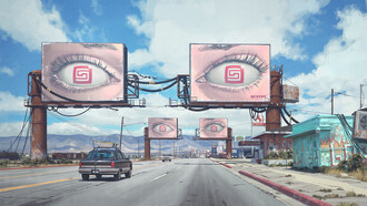 Simon Stålenhag, ilustración de la serie "The Electric State" (2017)
