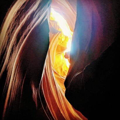 Golden light filters through the stone, a moment where the real and spiritual worlds seem to meet © Photo by Jane Ammeson