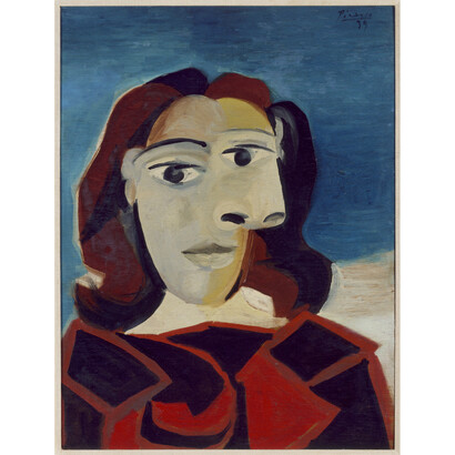 Pablo Picasso (Malaga 1881‐Mougins 1973) Ritratto di Dora Maar 27 marzo 1939, olio su tavola, cm 60 x 45. Collezione del Museo Reina Sofía, Madrid, DE01840, immagine soggetta a diritto d’autore