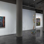 Nancy Graves, Archaea, exhibition view. Courtesy of Locks Gallery