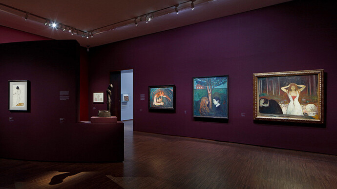 Gotische Moderne, ausstellungsansicht. Mit freundlicher genehmigung des Albertina Museums