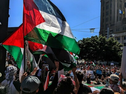 Marche pour la Palestine. 5 octobre 2025, Tenerife, Îles Canaries, Espagne. Photo de Jose Mesa