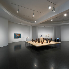 Proyectar un planeta negro. El arte y la cultura de Panáfrica, vista de exhibición. Cortesía del MACBA