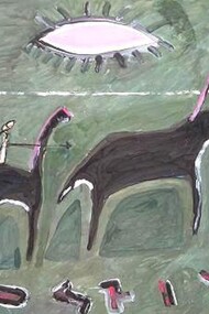 Safaitic paintings by Rawan Al Adwan