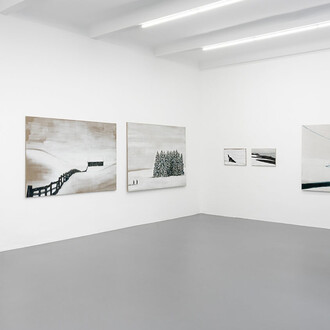 Dieter Mammel, Snow, exhibition view. Courtesy of Galerie Poll