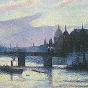 Maximilien Luce, View of London (Cannon Street) (Vue de Londres [Cannon Street]), 1893, Oil on canvas, 65 x 81 cm (25 9/16 x 31 7/8 inches), Private collection ©Maximilien Luce, VEGAP, Bilbao, 2017
