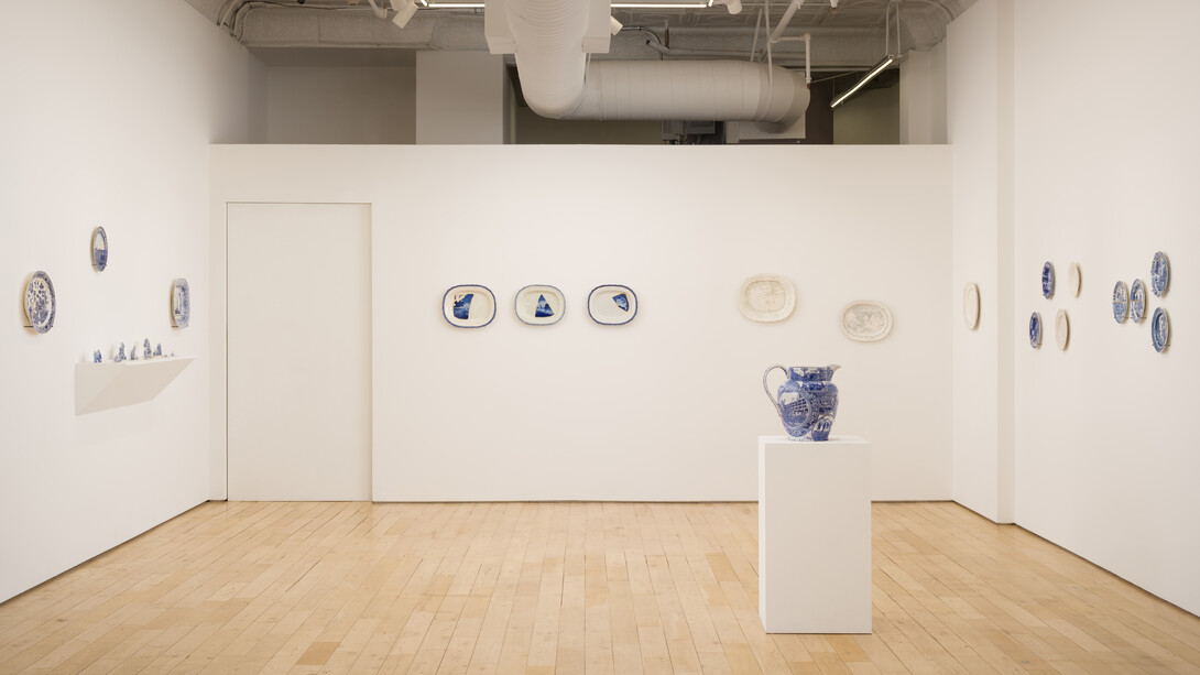 Paul Scott, One way or another, exhibition view. Courtesy of HB381 Gallery