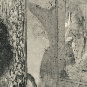 Edgar Degas, Loges d’actrices (Danseuse à la toilette), 1874. Mit freundlicher genehmigung der Sammlung Scharf-Gerstenberg