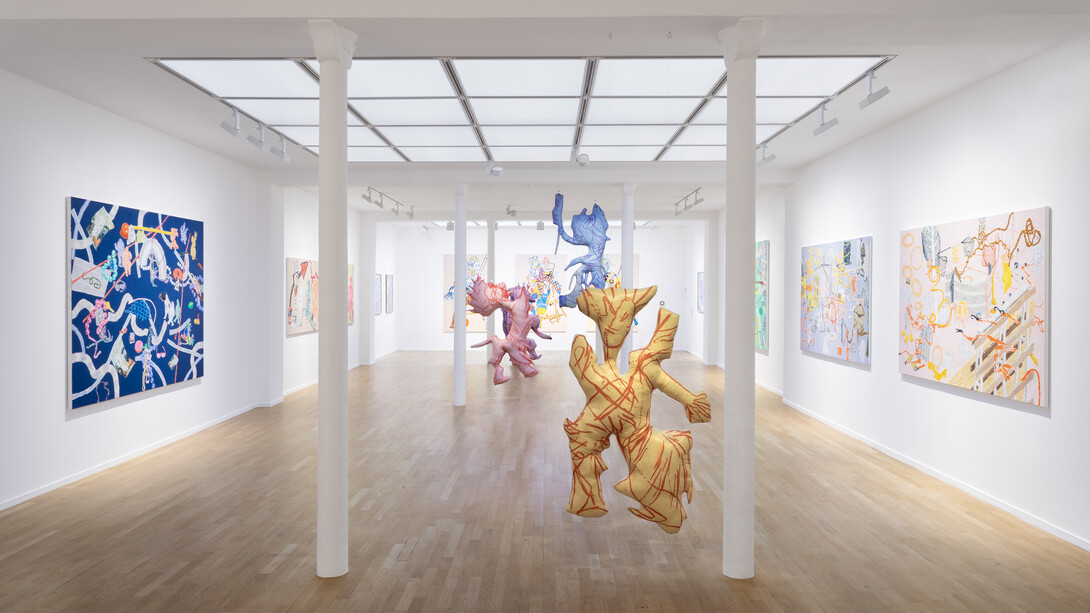 Léonard Martin, Chef menteur, vue de l'exposition. Avec l'aimable autorisation de Templon