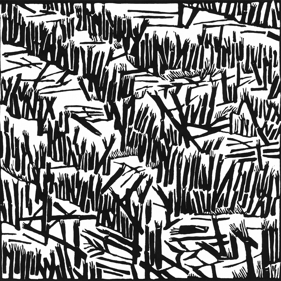 Paula Pohli, Mayo Maize linocut