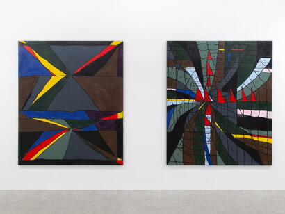 Matias Agafonovas, Comet fields in a matchbox, exhibition view. Courtesy of the Kamel Mennour Gallery