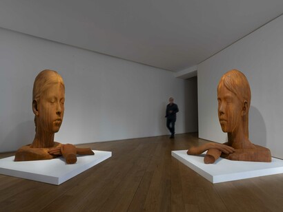 Jaume Plensa, 5 rêves, 5 désirs, vue d'exposition. Avec l'aimable autorisation de la Galerie Lelong