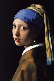 Girl with a Pearl Earring is an oil painting by Dutch Golden Age painter Johannes Vermeer, dated c. 1665