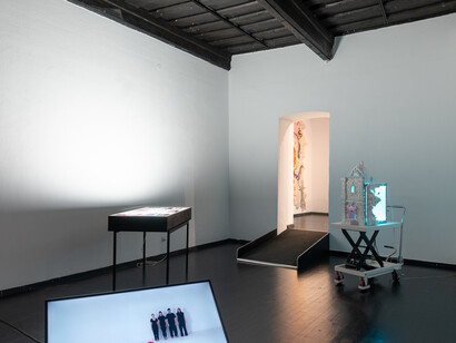 Various artists, A bright past is ahead of us, exhibition view. Courtesy of Škuc Gallery