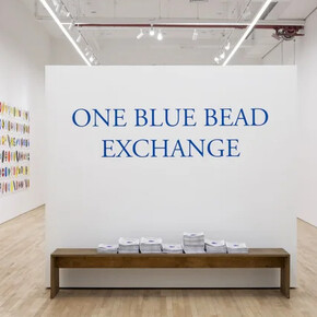 Wendy Red Star, One blue bead, exhibition view. Courtesy of Sargent’s Daughters Gallery
