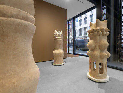 Various artists, Present and In focus: selected works by Virginia Chihota, exhibition view. Courtesy of Tiwani Contemporary