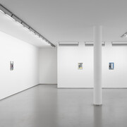 René Luckhardt, Nachtzug nach florenz, ausstellungsansicht. Mit freundlicher genehmigung der Galerie Bernd Kugler