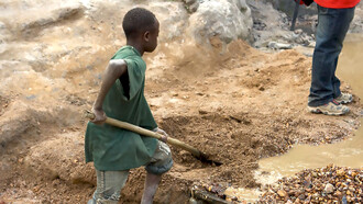 Mines in the Congo employ child workers like Patrice, 15, who began mining at the age of eight