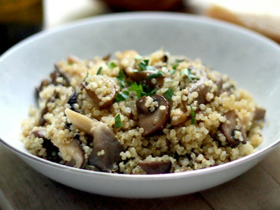 Risotto de quinua y champiñones Meer