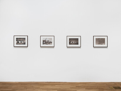 Thomas Barrow, From the series Cancellations, exhibition view. Courtesy of Derek Eller Gallery
