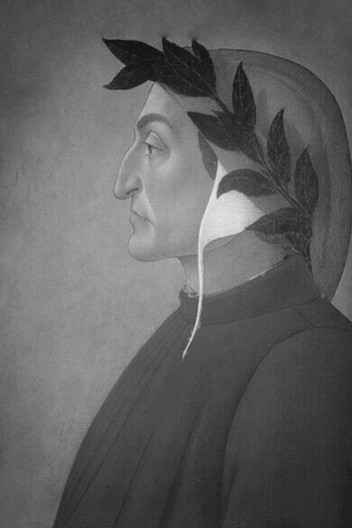 Su relación con Dante se manifiesta en la misión compartida de dignificar la lengua propia y en entender la poesía como un camino hacia la verdad moral y espiritual